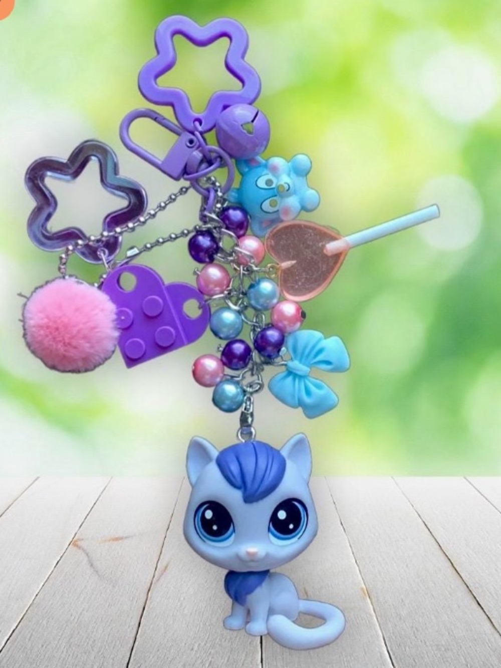 Littlest Pet Shop LPS keychain bag charm